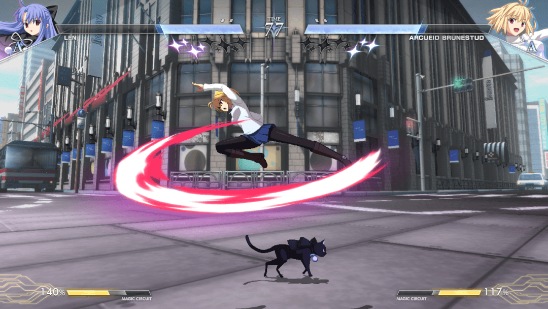 『MELTY BLOOD TWI-LUMINA』レン バトルシーン2