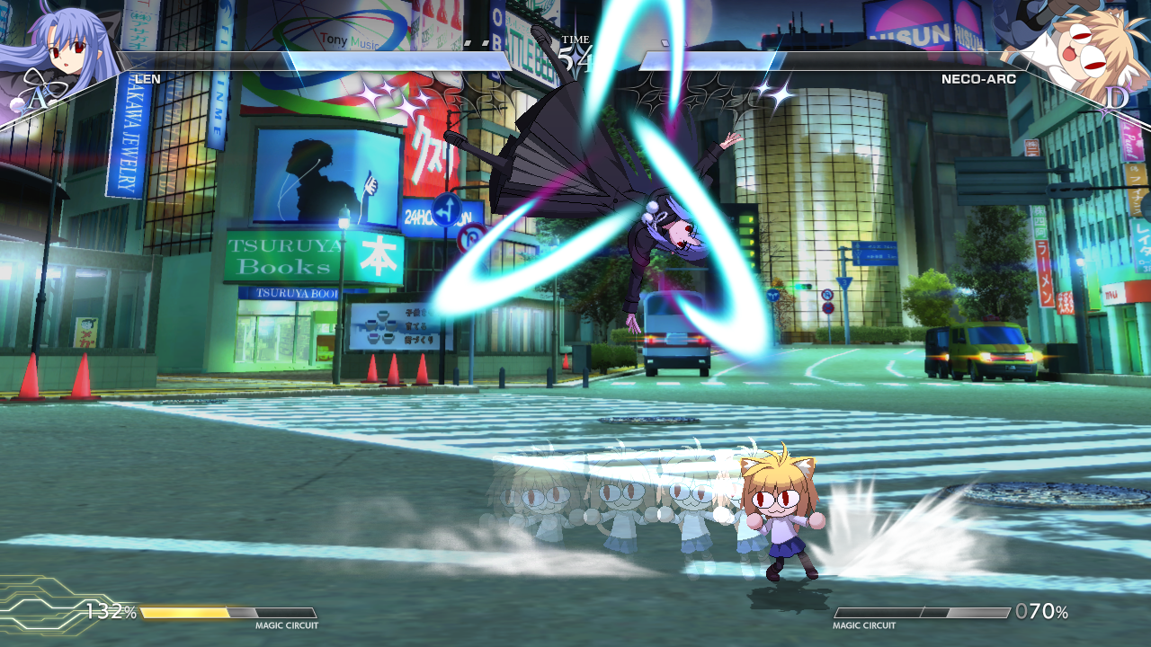 『MELTY BLOOD TWI-LUMINA』レン バトルシーン3