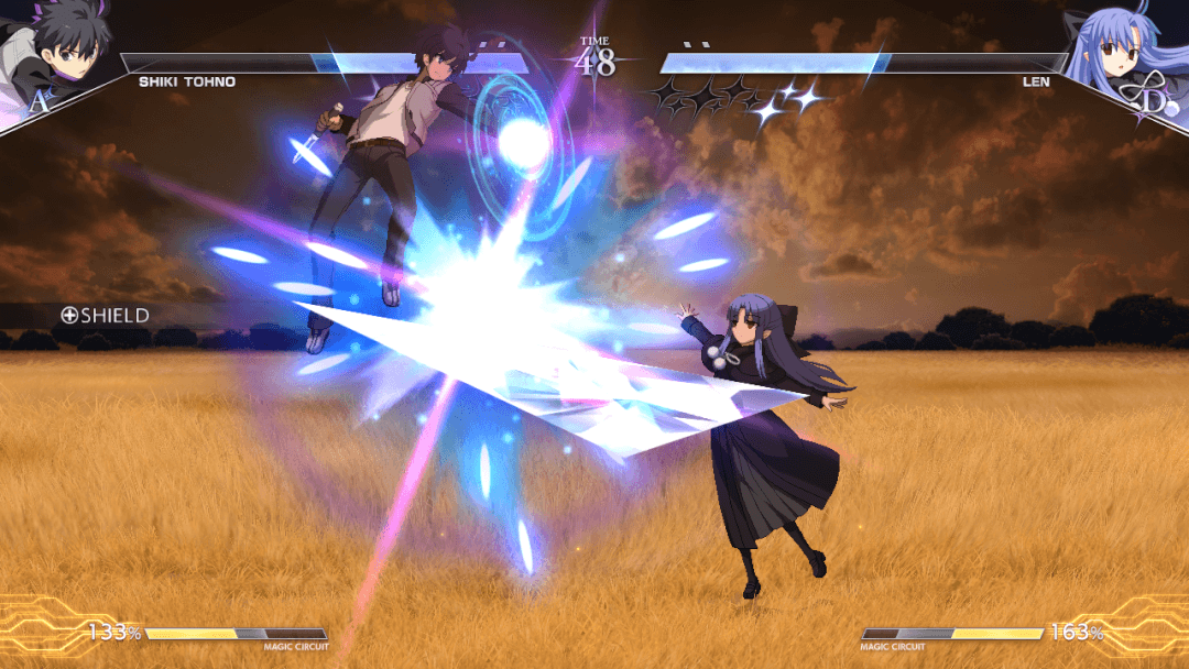 『MELTY BLOOD TWI-LUMINA』レン バトルシーン24