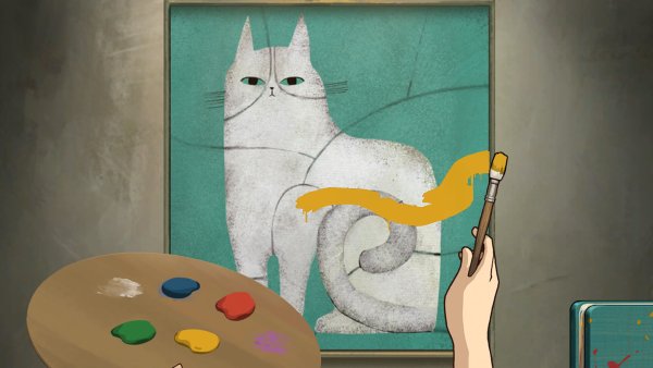 Behind the Frame 猫