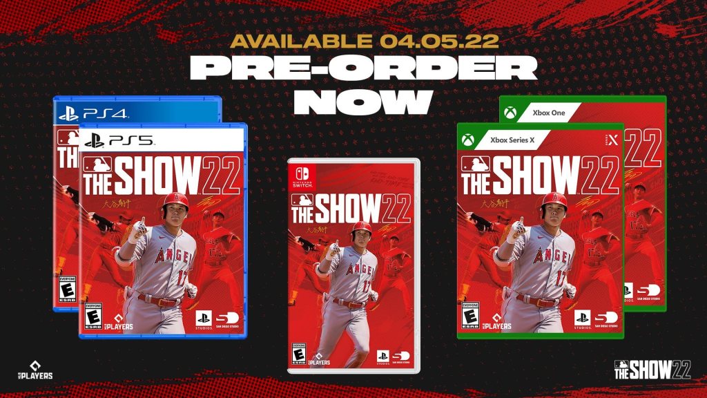 「MLB The Show 22」の発売日は2022年4月5日！カバーは大谷翔平選手に決定